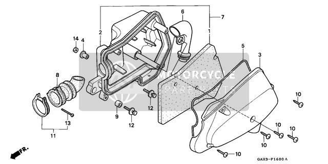 Honda SK50M 1997 Purificateur d'air pour un 1997 Honda SK50M